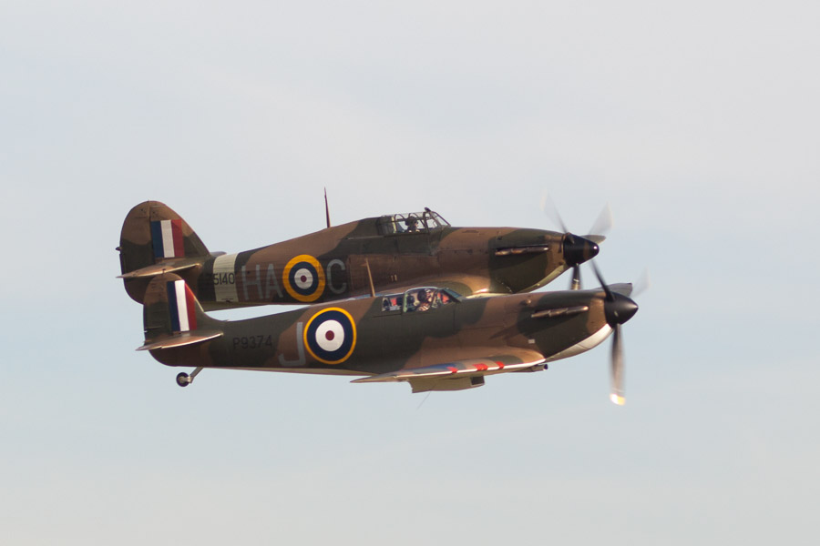 Spitfire and Hurricane